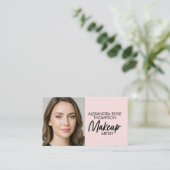 Rouge-Make-up-Artist-QR-Code-Social-Icon Visitenkarte (Stehend Vorderseite)