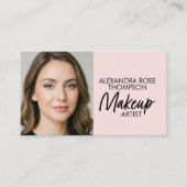 Rouge-Make-up-Artist-QR-Code-Social-Icon Visitenkarte (Vorderseite)