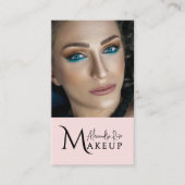 Rouge Makeup-Artist QR-Code Social Icon Visitenkarte (Vorderseite)