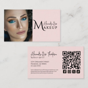 Rouge Makeup-Artist QR-Code Social Icon Visitenkarte