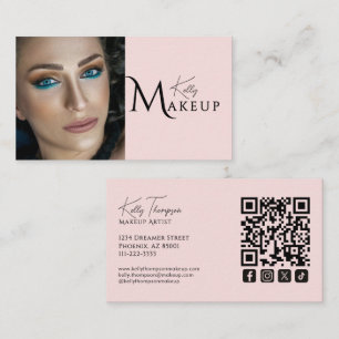 Rouge Makeup-Artist QR-Code Social Icon Visitenkarte