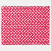 Rouge Mod Ball Design @ Emporio Moffa Fleecedecke (Vorderseite (Horizontal))