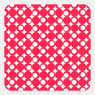 Rouge Mod Ball Design @ Emporio Moffa Quadratischer Aufkleber