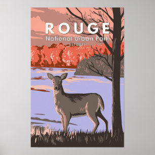 Rouge National Urban Park Kanada Reise Vintage Poster