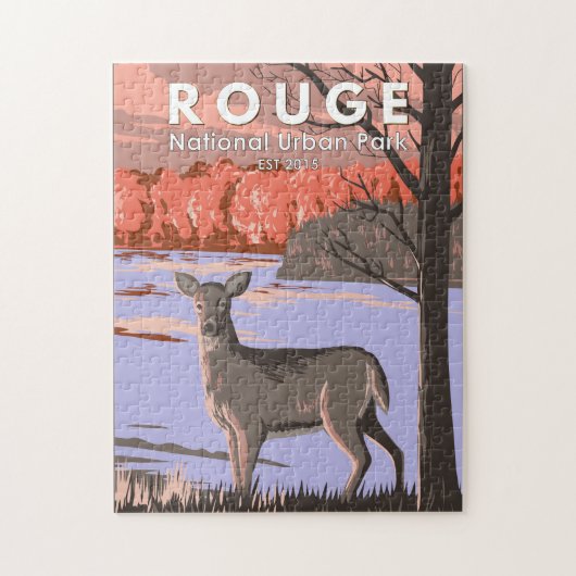 Rouge National Urban Park Kanada Reisen Vintag Puzzle (Vertikal)