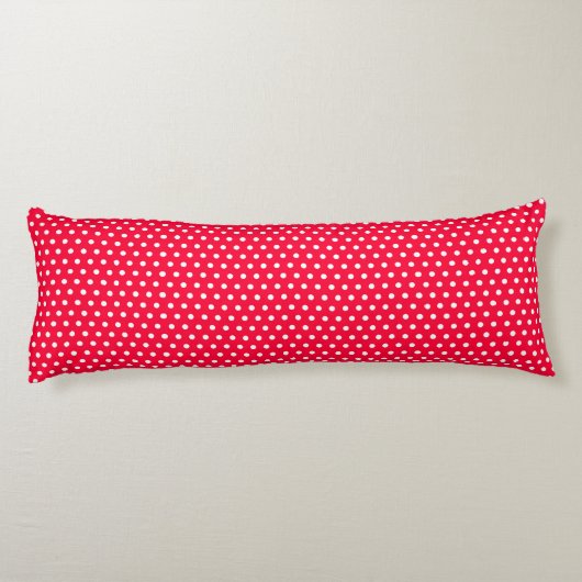Rouge Polka Dots Seitenschläferkissen (Rückseite)