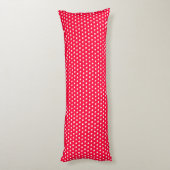 Rouge Polka Dots Seitenschläferkissen (Rückseite (Vertikal))