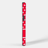 Rouge Red Polka Dots Case-Mate iPhone Hülle (Rückseite / Rechts)