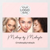 Rouge-Schrift-Logo Foto-Make-up-Studio Fensteraufkleber (Blatt)