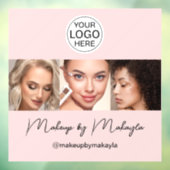 Rouge-Schrift-Logo Foto-Make-up-Studio Fensteraufkleber (Blatt 3)