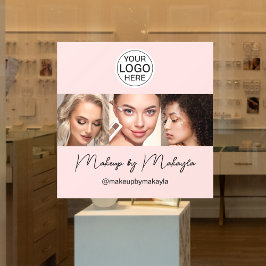 Rouge-Schrift-Logo Foto-Make-up-Studio Fensteraufkleber