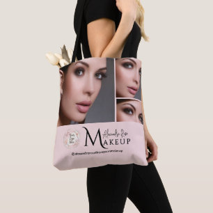 Rouge-Schrift-Logo-Foto-Makeup-Artist Tasche
