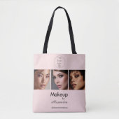 Rouge-Schrift-Logo-Foto-Makeup-Studio Tasche (Vorderseite)