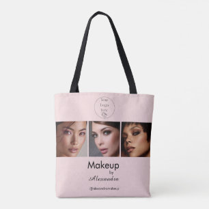 Rouge-Schrift-Logo-Foto-Makeup-Studio Tasche