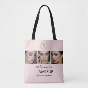 Rouge-Schrift-Logo-Foto-Makeup-Studio Tasche