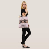 Rouge-Schrift-Logo-Foto-Makeup-Studio Tasche (Am Model)