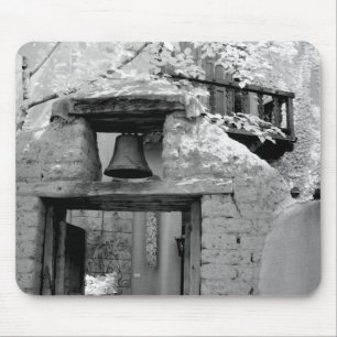 Rough adobe bell in entrway, Santa Fe, New Mousepad