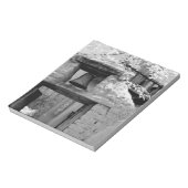 Rough adobe bell in entrway, Santa Fe, New Notizblock (Rotiert)