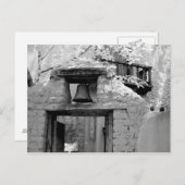 Rough adobe bell in entrway, Santa Fe, New Postkarte (Vorne/Hinten)