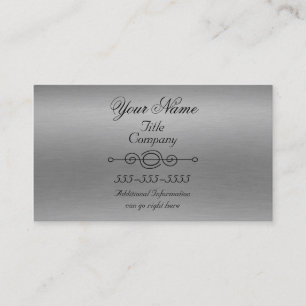 Rough Aluminium Print Business Cards Visitenkarte