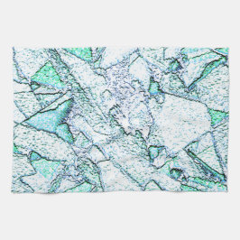 Rough as stone, in einer Mischung aus Zyan und Min Geschirrtuch