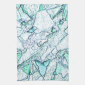 Rough as stone, in einer Mischung aus Zyan und Min Geschirrtuch (Vertikal)