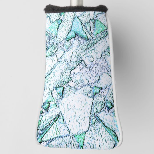 Rough as stone, in einer Mischung aus Zyan und Min Golf Headcover (Rotieren 90)