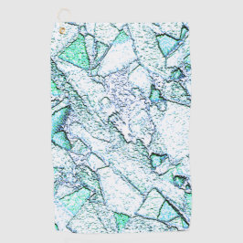 Rough as stone, in einer Mischung aus Zyan und Min Golfhandtuch