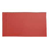 Rough Bamboo Floral Butterfly Kleeblatts in Red Kissenbezug (Rückseite)