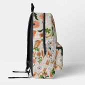 Rough Bamboo Floral Daisy Butterfly Kleeblatts Bedruckter Rucksack (Links)