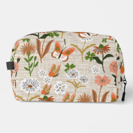 Rough Bamboo Floral Daisy Butterfly Kleeblatts Waschbeutel