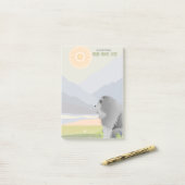 ROUGH BLUE CHOW Sticknotes Post-it Klebezettel (Auf Schreibtisch)