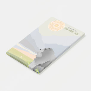 ROUGH BLUE CHOW Sticknotes Post-it Klebezettel