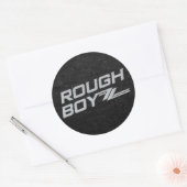 Rough BoyZZ Round Black Aufkleber (Umschlag)