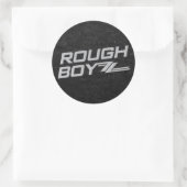 Rough BoyZZ Round Black Aufkleber (Tasche)