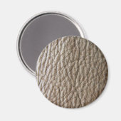 Rough braune Imitate Ledertextur, viele Falten Magnet (Vorderseite/Rückseite)