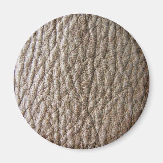 Rough braune Imitate Ledertextur, viele Falten Magnet (Vorne)