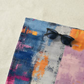 Rough Brushstroke Print Beach Tower Strandtuch (Beispiel)