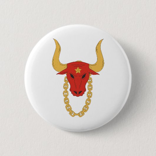 Rough bull | Bull | OX Button (Vorderseite)