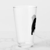Rough Chow Silhouette Custom Dog Lover's Glass Glas (Rechts)