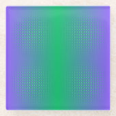 Rough Chrome Gradient Glasuntersetzer (Vorderseite)