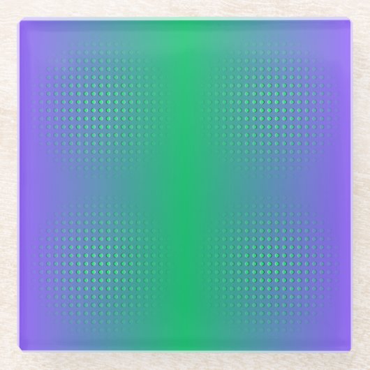 Rough Chrome Gradient Glasuntersetzer (Vorderseite)