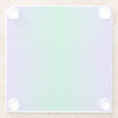 Rough Chrome Gradient Glasuntersetzer (Rückseite)