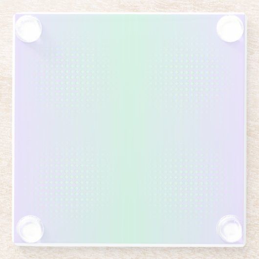 Rough Chrome Gradient Glasuntersetzer (Rückseite)