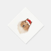 Rough Collie A & M Holiday Napkin Serviette (Ecke)