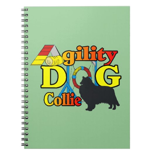 Rough Collie Agility Notizblock (Vorderseite)