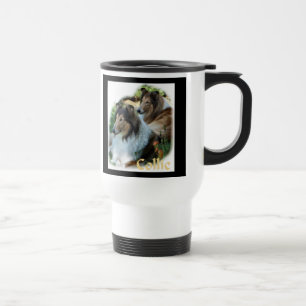 Rough Collie Art Gaben Reisebecher