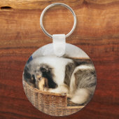 Rough Collie Art Gaben Schlüsselanhänger (Vorderseite)