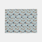 Rough Collie Blanket Fleecedecke (Vorderseite (Horizontal))