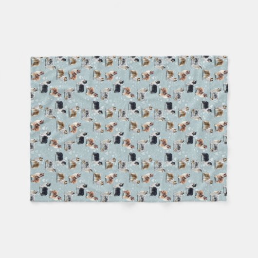 Rough Collie Blanket Fleecedecke (Vorderseite (Horizontal))